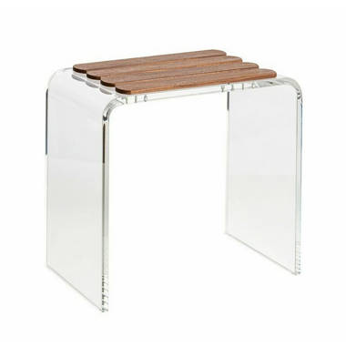 Clear acrylic 2025 shower bench